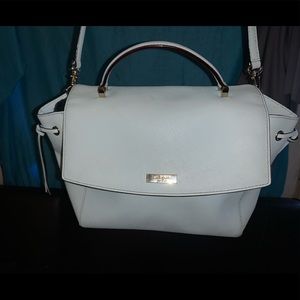Kate spade baby blue purse/ Alessandro Mari purse
